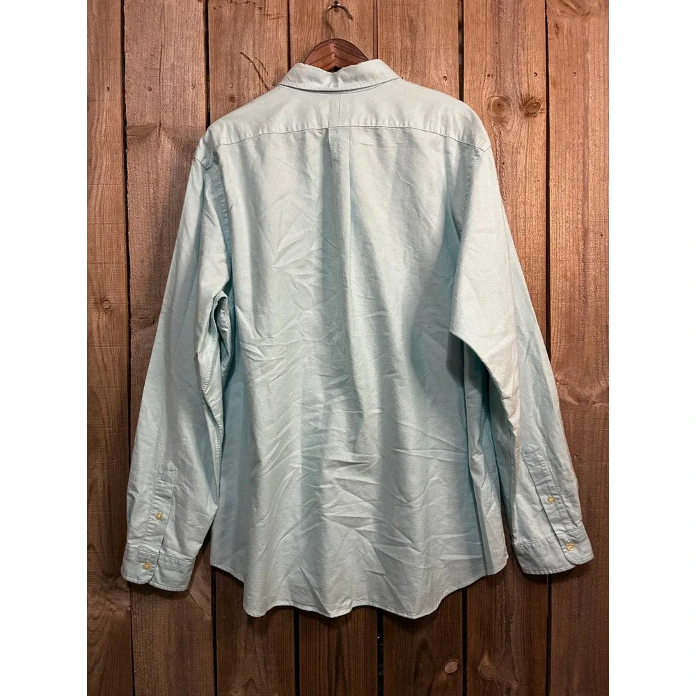 Polo Ralph Lauren Mens XXL Classic Fit Light Blue Oxford Button Down Shirt